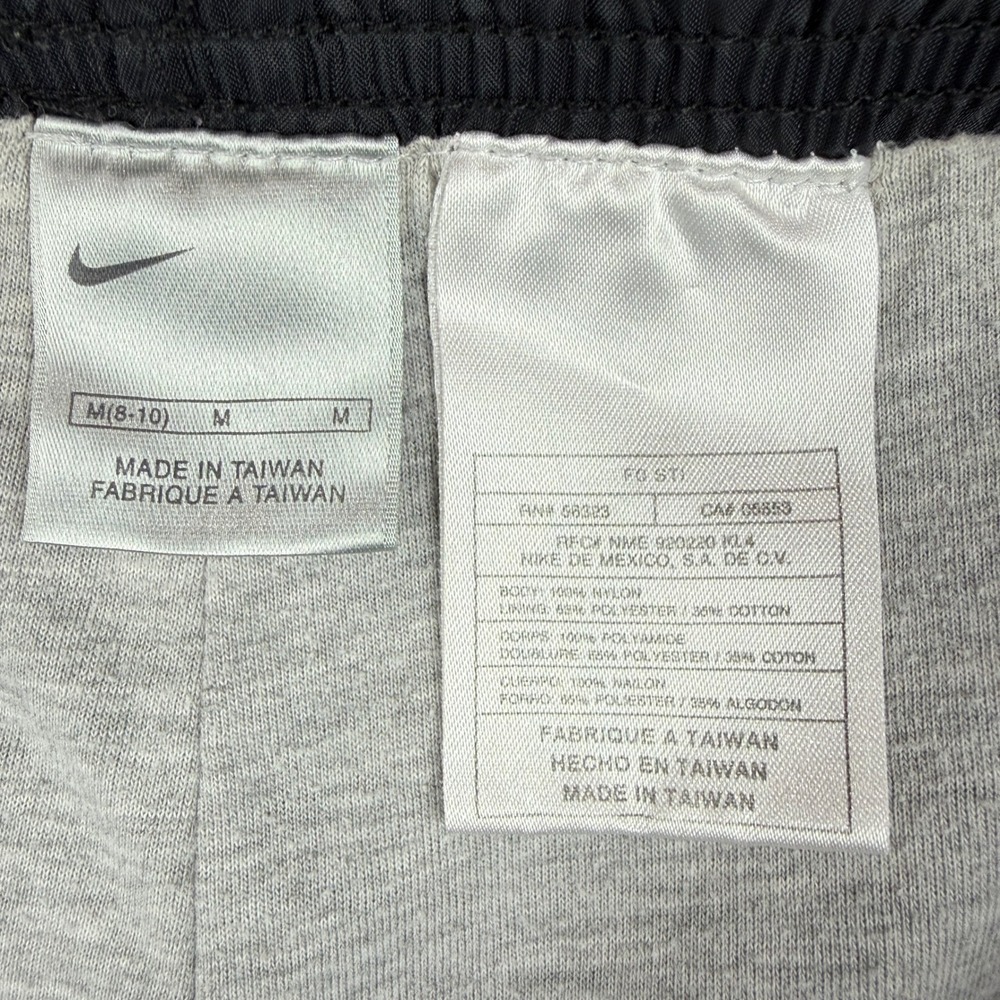 VTG Nike Track Pants Mens M Black Windbreaker Lined Ankle Zip Sportswear Y2K - Picture 3 of 14